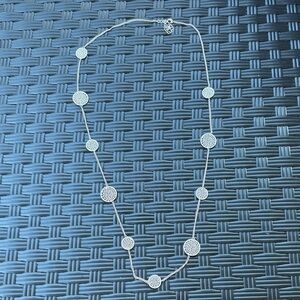 Elegant Silver Necklace with Circular Accents